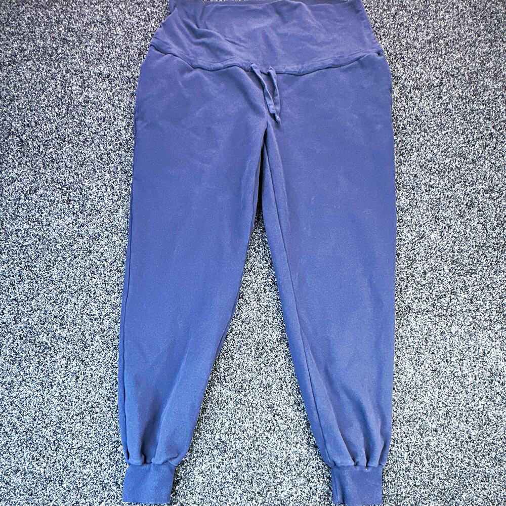 Angel Maternity Women's Navy Maternity Jogger Pants 2XL Cotton Stretch Pockets
